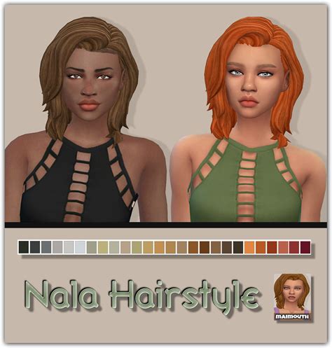 Sims 4 Hairs ~ Simsworkshop Nala Hair Retextured By Maimouth
