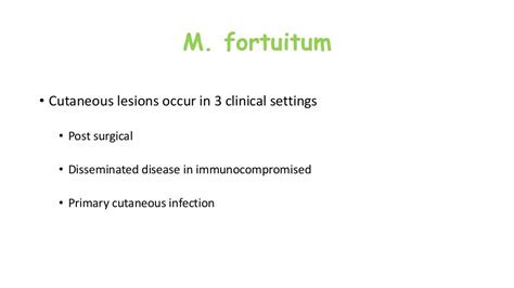 Atypical Mycobacterial Infections In Dermatology