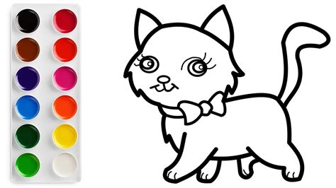 Kucing halus halaman mewarnai gambar gratis di pixabay. cara menggambar dan mewarnai kucing lucu untuk anak-anak ...