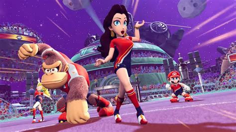 Mario Strikers Battle League Adds Diddy Kong And Pauline As Playable Characters Gamesradar