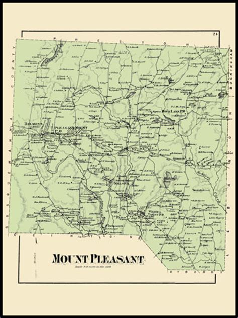 Historic Maps And Drawings 24 Mount Pleasant Township John
