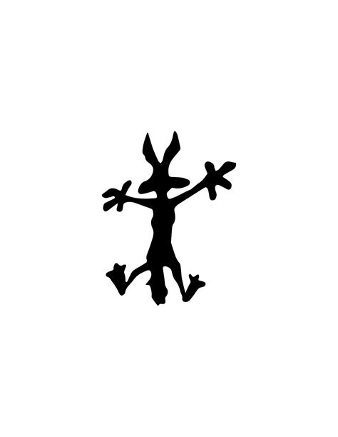 Willy Coyote Muro - Adesivo Prespaziato - AdesiviStore