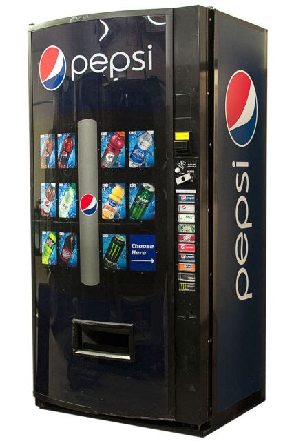 Vendo 630 Vending Machine W Pepsi Graphic Cans And Bottles Free Shipping