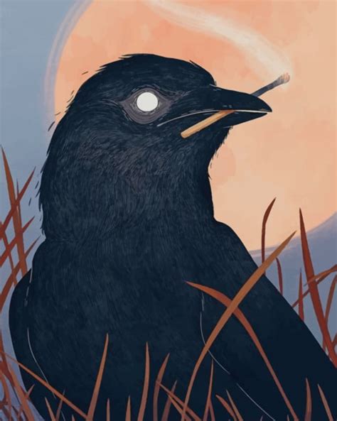 Common Raven Bird Paint By Numbers Numeral Paint Kit