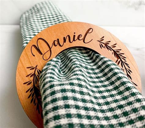 Personalized T Personalized Napkin Rings Engraved Napkin Rings
