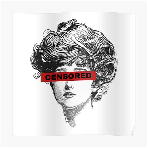 Censored Face Posters Redbubble