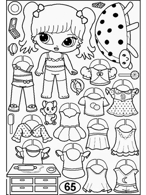 paper dolls coloring pages   print paper dolls coloring pages