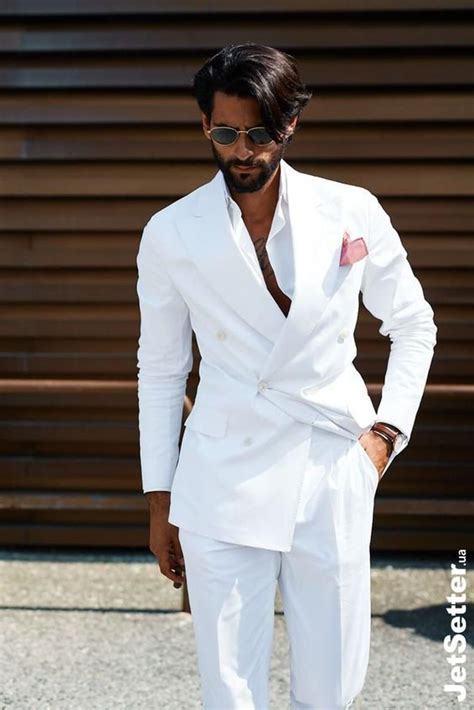 Men Linen Suits Fashion Designer Double Breasted Suit Men Etsy Suit