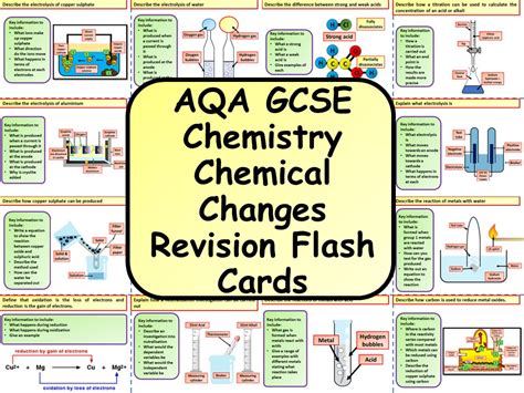 Aqa Ks4 Gcse Chemistry Science Bonding Revision Flashcards Teaching