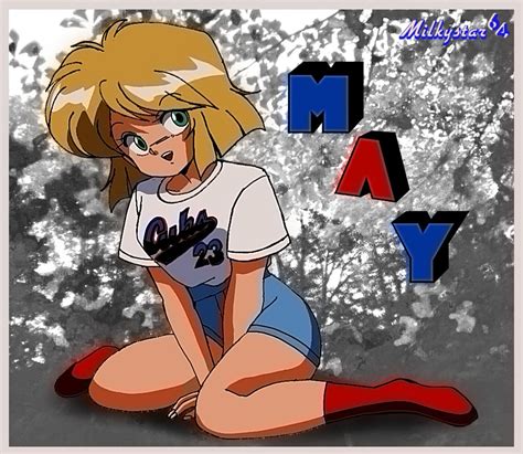 milkystar minnie may hopkins gunsmith cats 1girl blonde hair blue shorts breasts