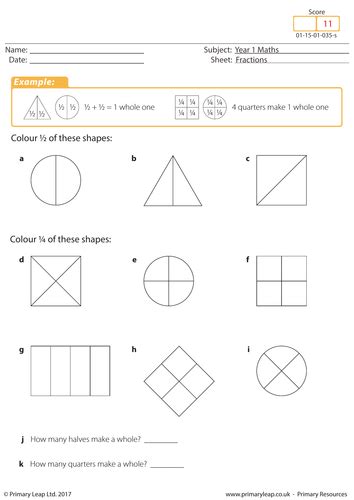 Introduction To Fractions 2 Teaching Resources