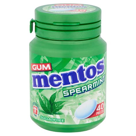 Mentos Gum Spearmint 40 Pieces 56g Chewing Gum And Mints Iceland Foods