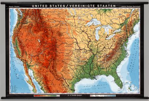 United States Physical David Rumsey Historical Map Collection