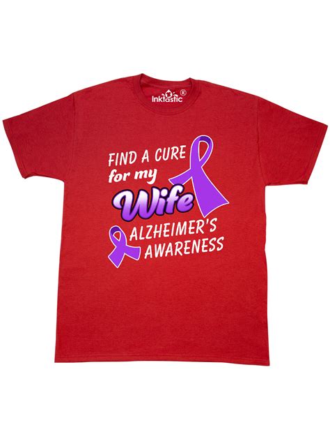 Inktastic Alzheimers Awareness Find A Cure For My Wife T Shirt