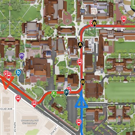 Cu Boulder Campus Map Map Of The World