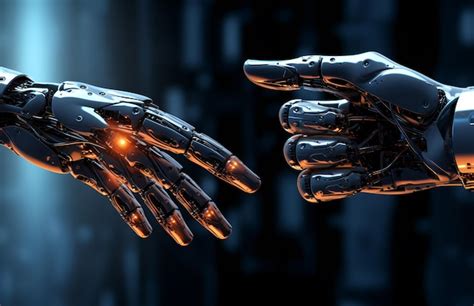 Premium Ai Image Robotic Machine Artificial Intelligence Hands