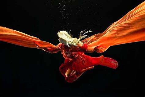 Zena Holloway Swan Song Fire Fire3 Twill Magazine 2013 Underwater Photography