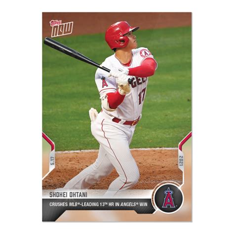 Shohei Ohtani 2021 Mlb Topps Now® Card 225 Print Run 1551