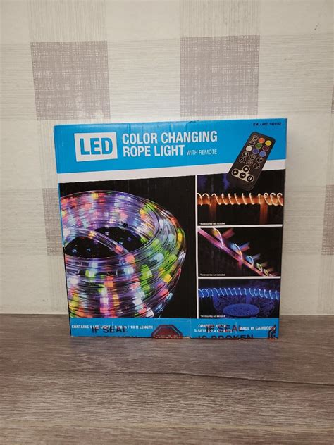 Led Color Changing Rope Light With Remote 18 Ft Used 840072812206 Ebay