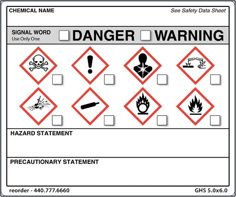 Free Msds Label Template Free Design Template