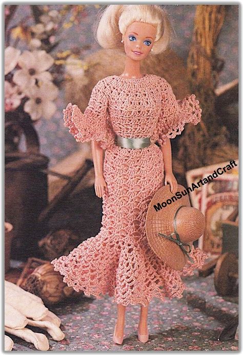 Barbie Party Dress Crochet Pattern Pdf Etsy