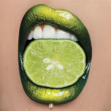 Lime Lips Canvas Art By Vlada Haggerty Icanvas Lip Art Makeup