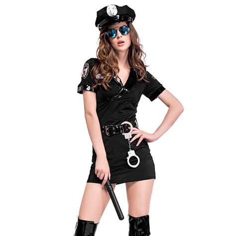 Buy Sexy Ladies Officer Cop Woman Role Play Cosplay Costume Fancy Dress Halloween Party Cosplay