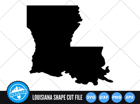 Louisiana State Svg Louisiana Shape Afbeelding Door Lddigital