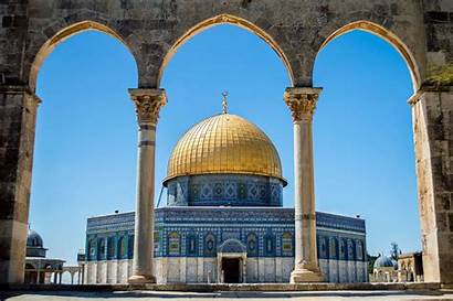 Jerusalem Dome Rock Temple Israel Aqsa 4k