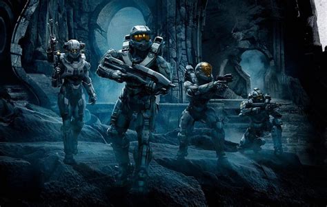 Halo 5 Master Chief And Spartan Blue Team By Bulletreaper117 On Deviantart