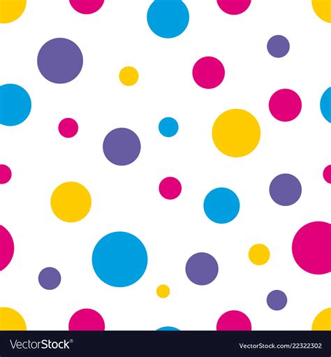 Polka Dot Seamless Colorful Background Royalty Free Vector