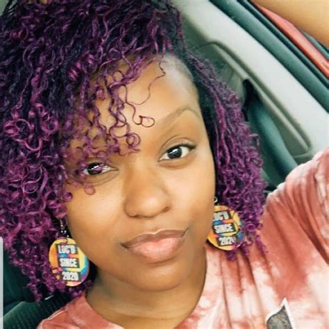 Purple Ombre On Locs Short Locs Hairstyles Cornrows With Box Braids