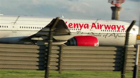 Kenya Airways Takeoff At London Heathrow Jun 2012 Youtube