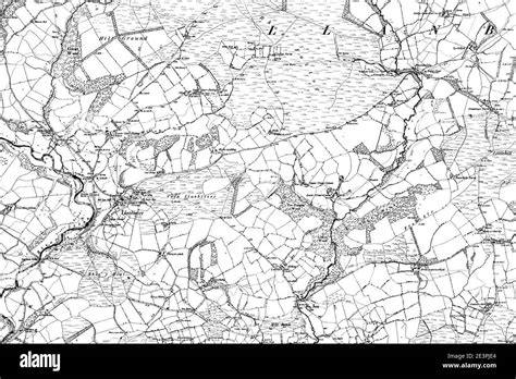 Map Of Radnorshire Os Map Name 009 Se Ordnance Survey 1888 1891 Stock