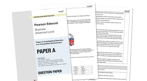 These candidate responses were extracted from edexcel exam board's examiners' reports and were graded by edexcel examiners. Exam Practice for Edexcel A-Level Business Paper ...
