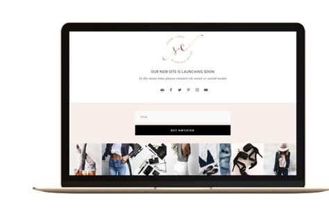 Feminine Coming Soon Web Page Custom Website Design Website Design