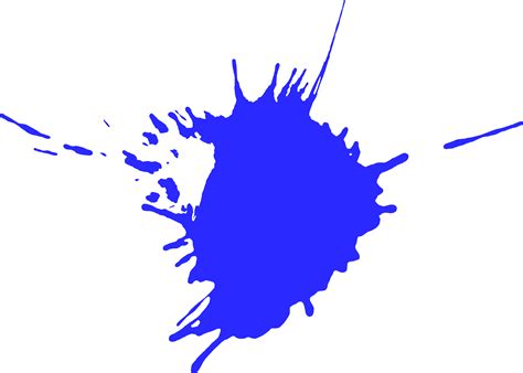 10 Blue Paint Splatters Png Transparent