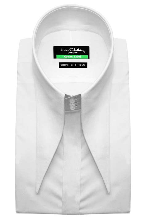 Wide Big High Spear Point Collar 75 Extreme High Long Point White