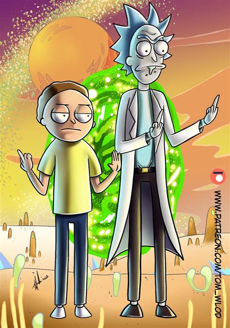 Meeseeks for a very important task. ArtStation - Rick and Morty., Tom Wlod