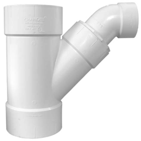 Charlotte Pipe 10 In X 10 In X 4 In Pvc Dwv Combination Wye And