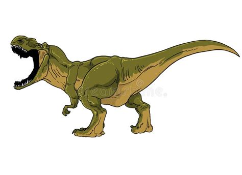 Tirannosauro Rex Con La Bocca Aperta Dinosauro Disegnato Con Il Cha