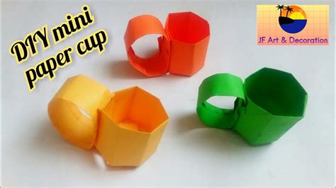 Diy Mini Paper Cup Paper Cup Craft Easy Origami Paper Cup Paper