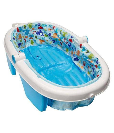 Summer Infant Blue Plastic Baby Bath Tub Buy Summer Infant Blue