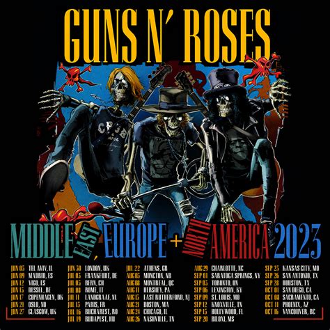 Rock And Roll Legends Guns N Roses Announce World Tour The