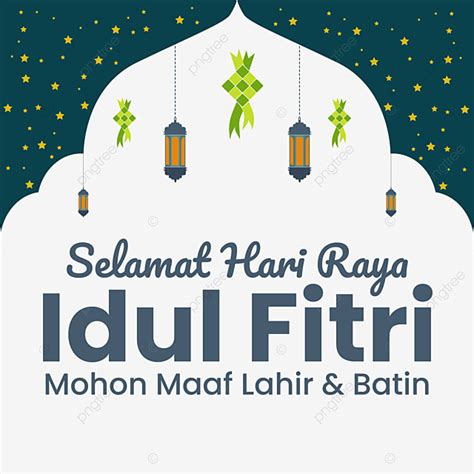 Lettering Text Of Selamat Hari Raya Idul Fitri Idul Fitri Hari Raya
