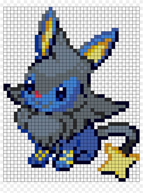 Eevee And Luxio Fusion Perler Bead Pattern Bead Sprite Pixel Art The Best Porn Website