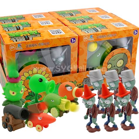 plants vs zombies action figure toys shooting dolls in t box sygmall