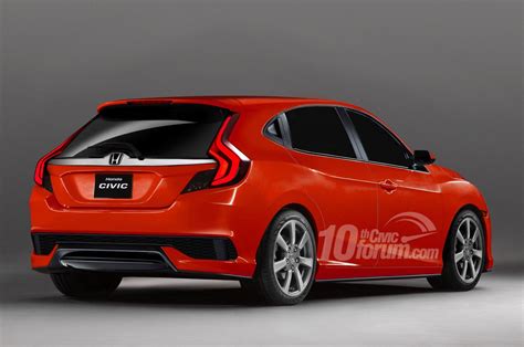 2016 Honda Civic Sedan Coupe And Hatchback Renders Leaked 10th Gen