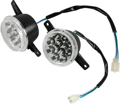 Harifoger 2pcs 12v Led Front Headlight Universal Head Lamp