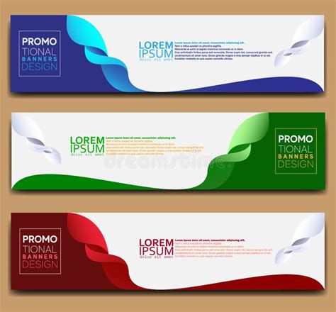 Professional And Modern Banner Backgrounds Stock Vector Illustration